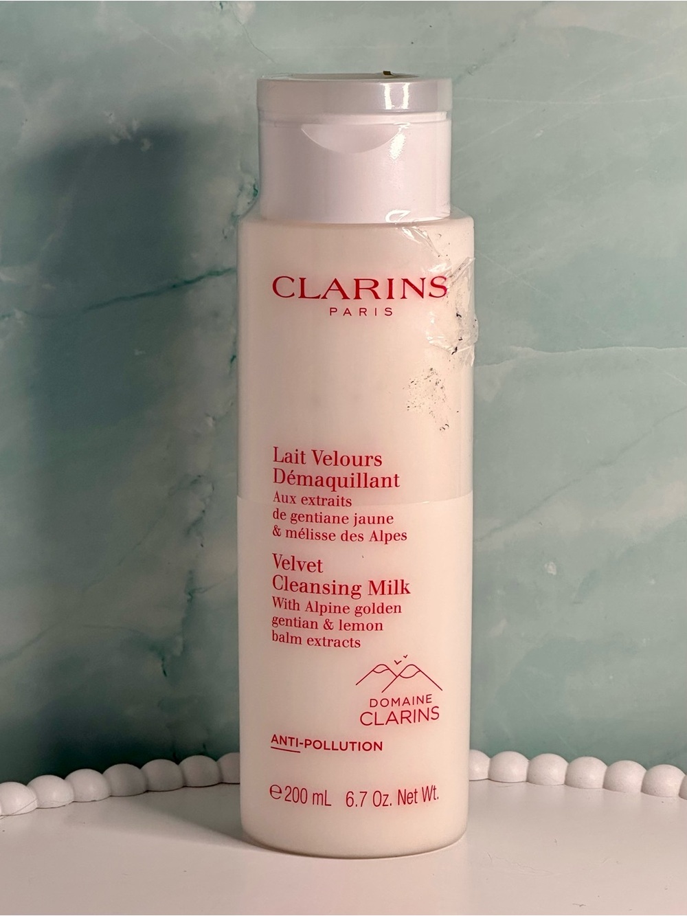 Clarins Velvet Cleansing Milk - 6.7oz/200ml NEW Sealed